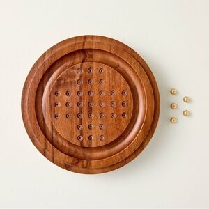 Hearth & Hand With Magnolia Wood and Brass Marble Solitaire